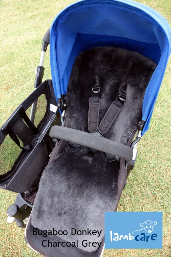 Bugaboo Donkey with grey sheepskin liner