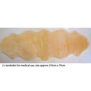 Pale gold medical sheepskin underlay double size