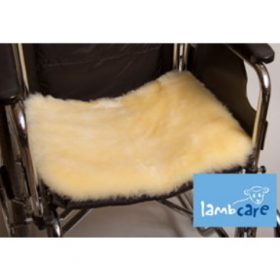 Lambcare wheelchair seat cover gold sheepskin