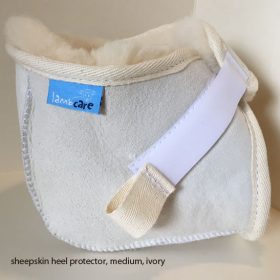 Ivory heel protector side view