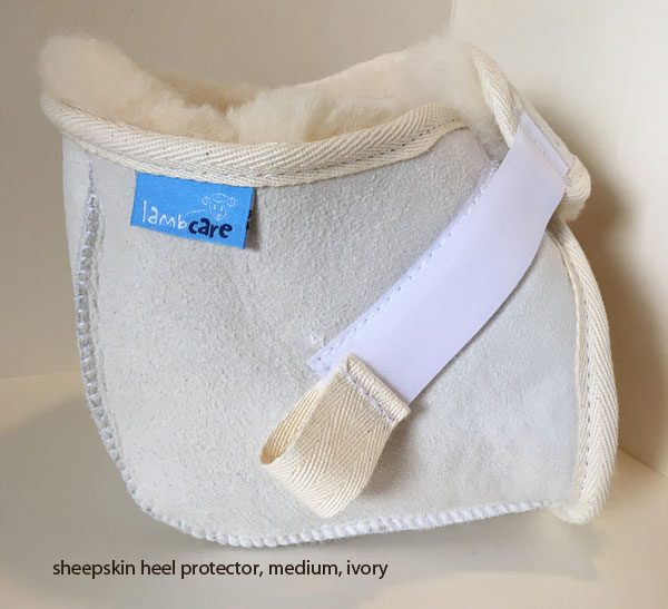 Ivory heel protector side view