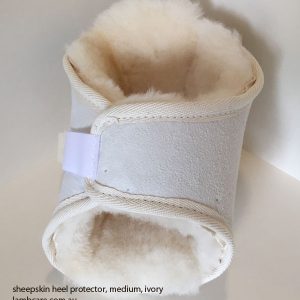 Ivory heel protector top view