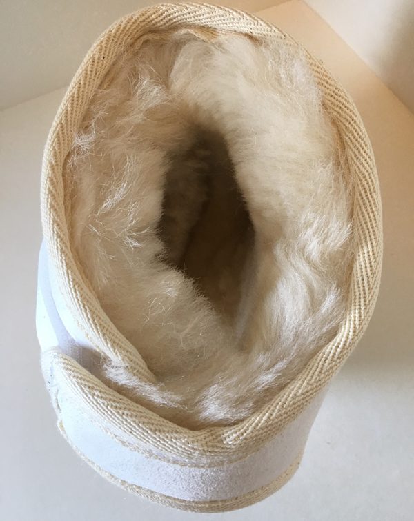 Ivory heel protector top view