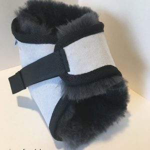 Grey heel protector front view