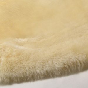 Gold sheepskin close up